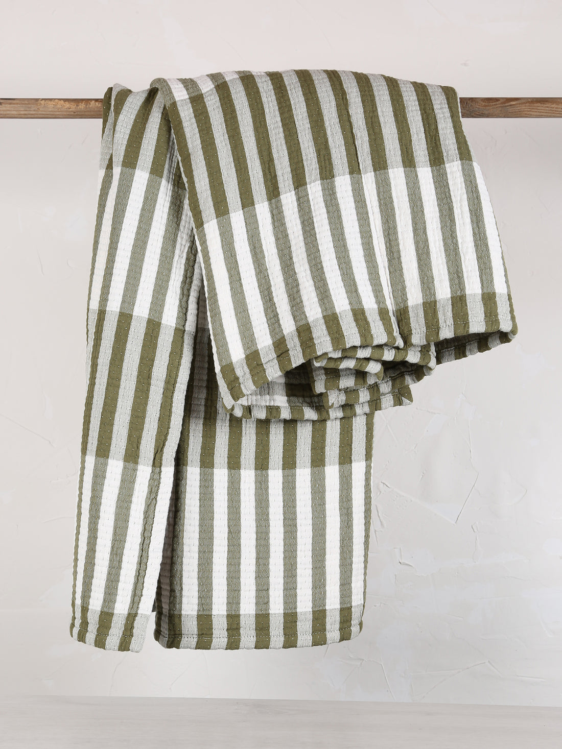 Calista Cotton Throw - Olive - 137 x 180cm