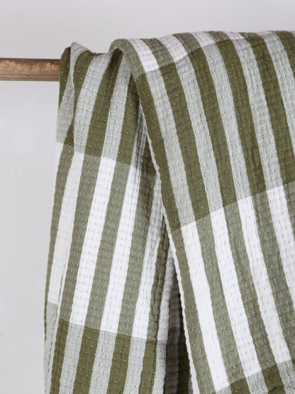 Calista Cotton Throw - Olive - 137 x 180cm