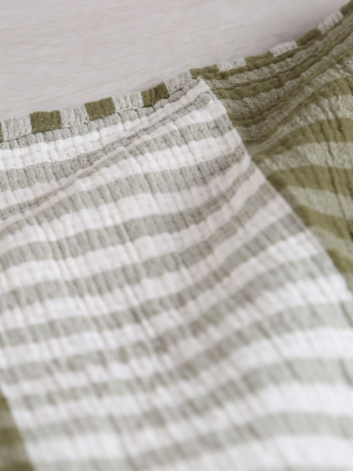 Calista Cotton Throw - Olive - 137 x 180cm