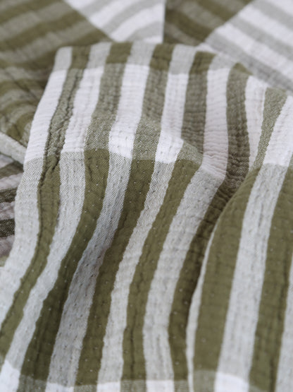 Calista Cotton Throw - Olive - 137 x 180cm