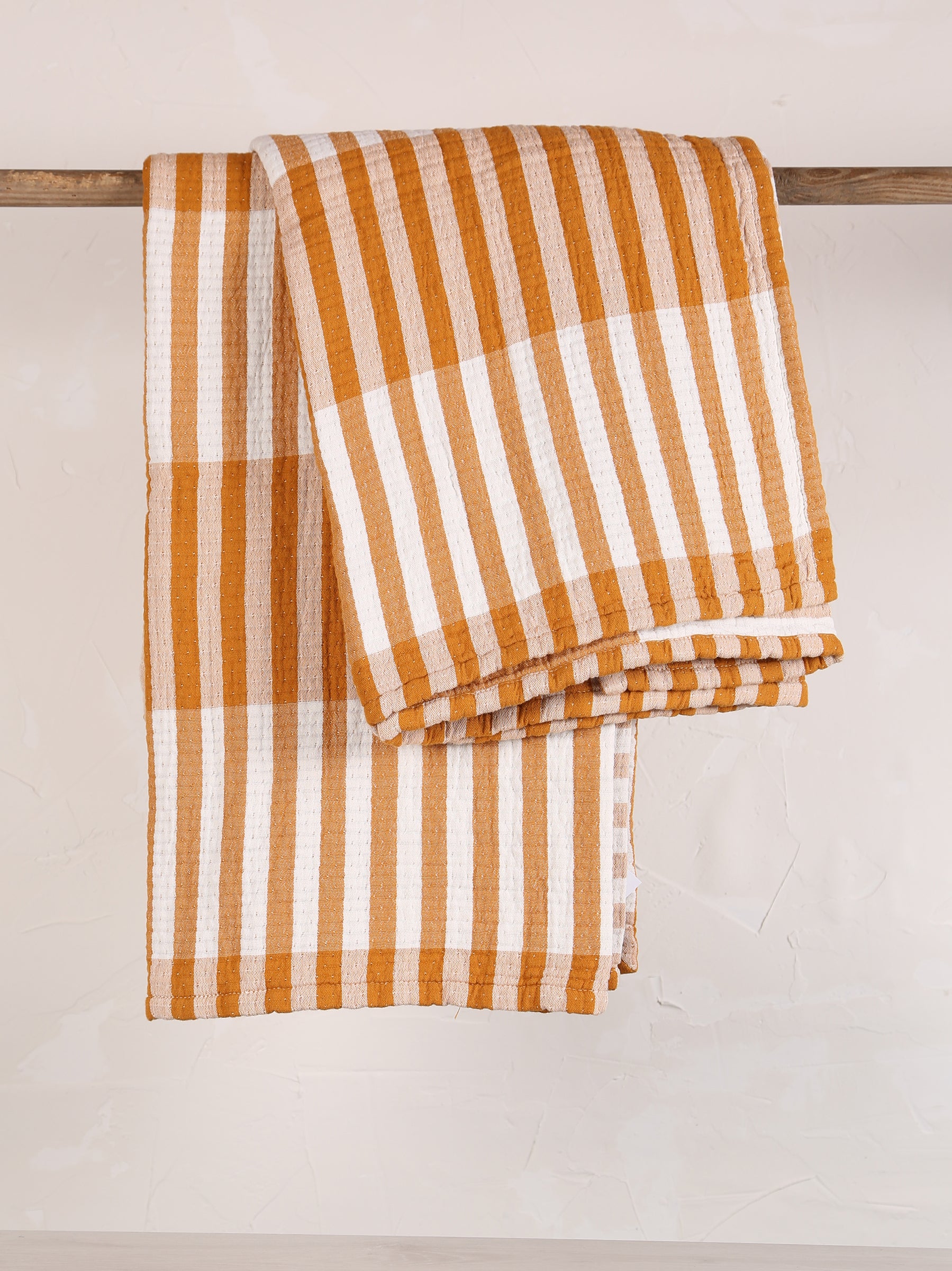Calista Cotton Throw - Safran - 137 x 180cm
