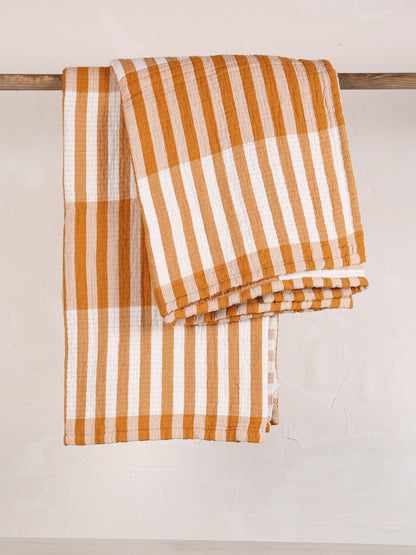 Calista Cotton Throw - Safran - 137 x 180cm