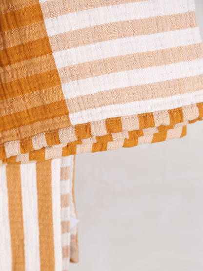 Calista Cotton Throw - Safran - 137 x 180cm