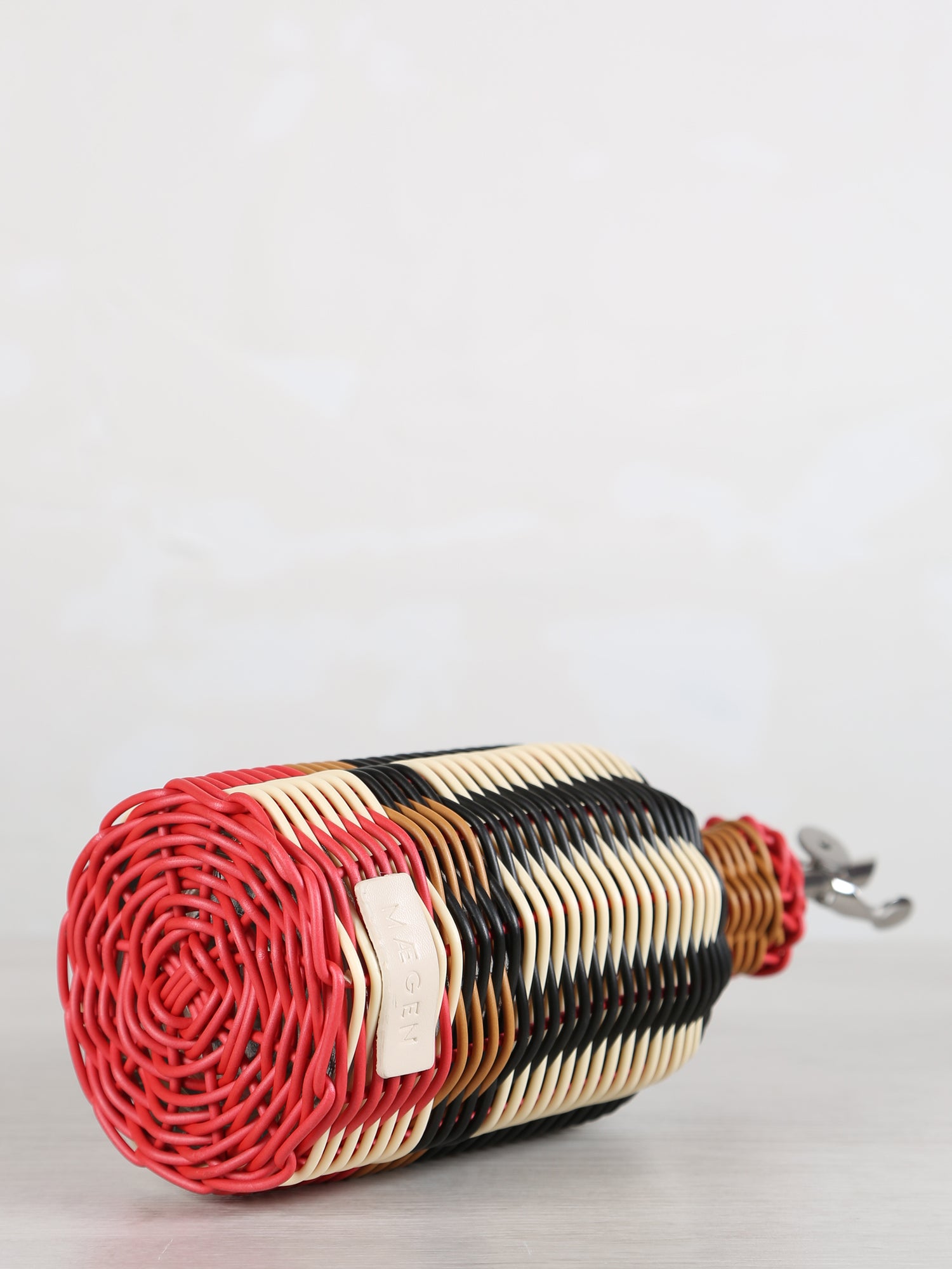 Woven Glass Oil Pourer - Black, Cream