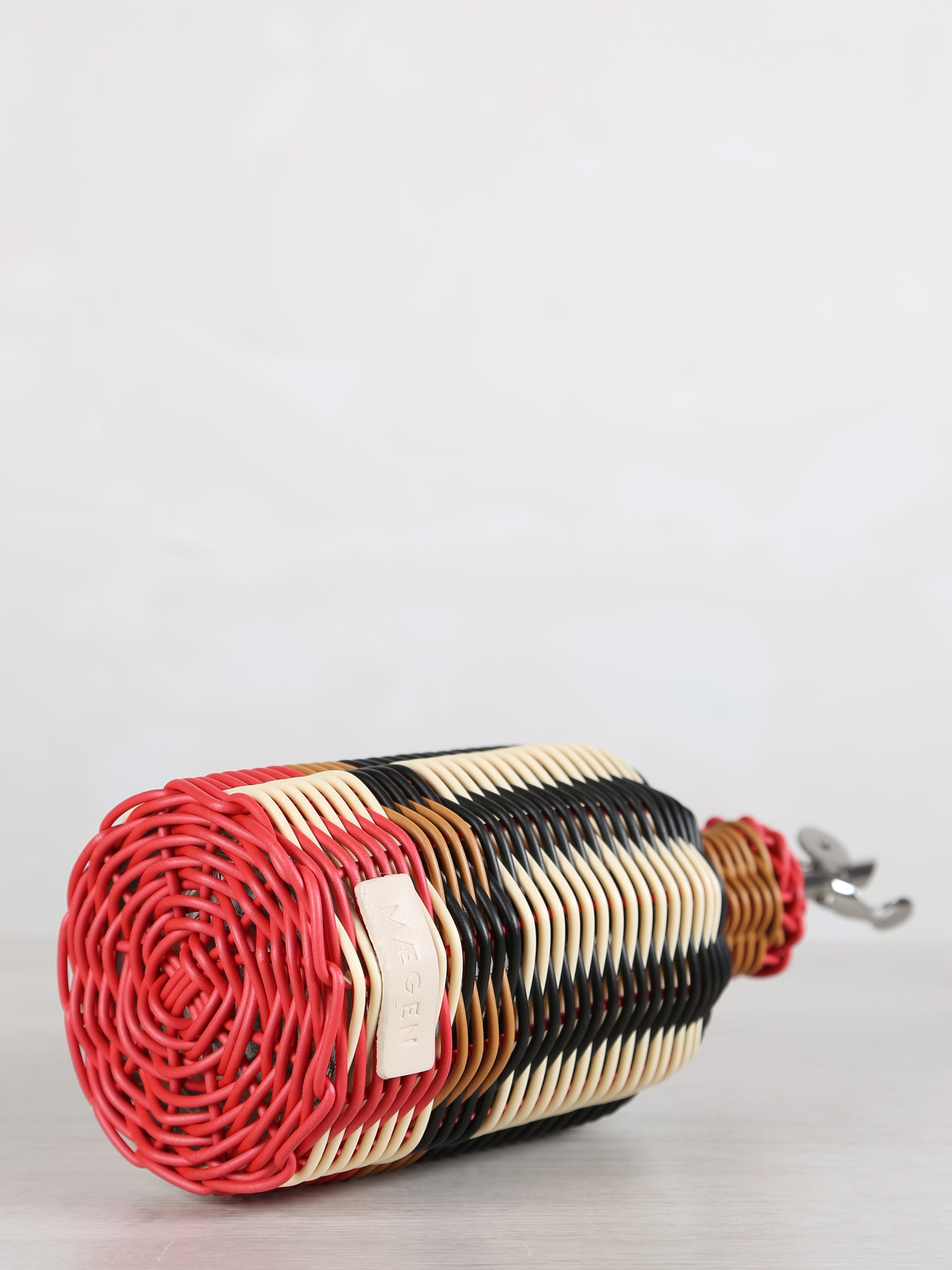Woven Glass Oil Pourer - Black, Cream
