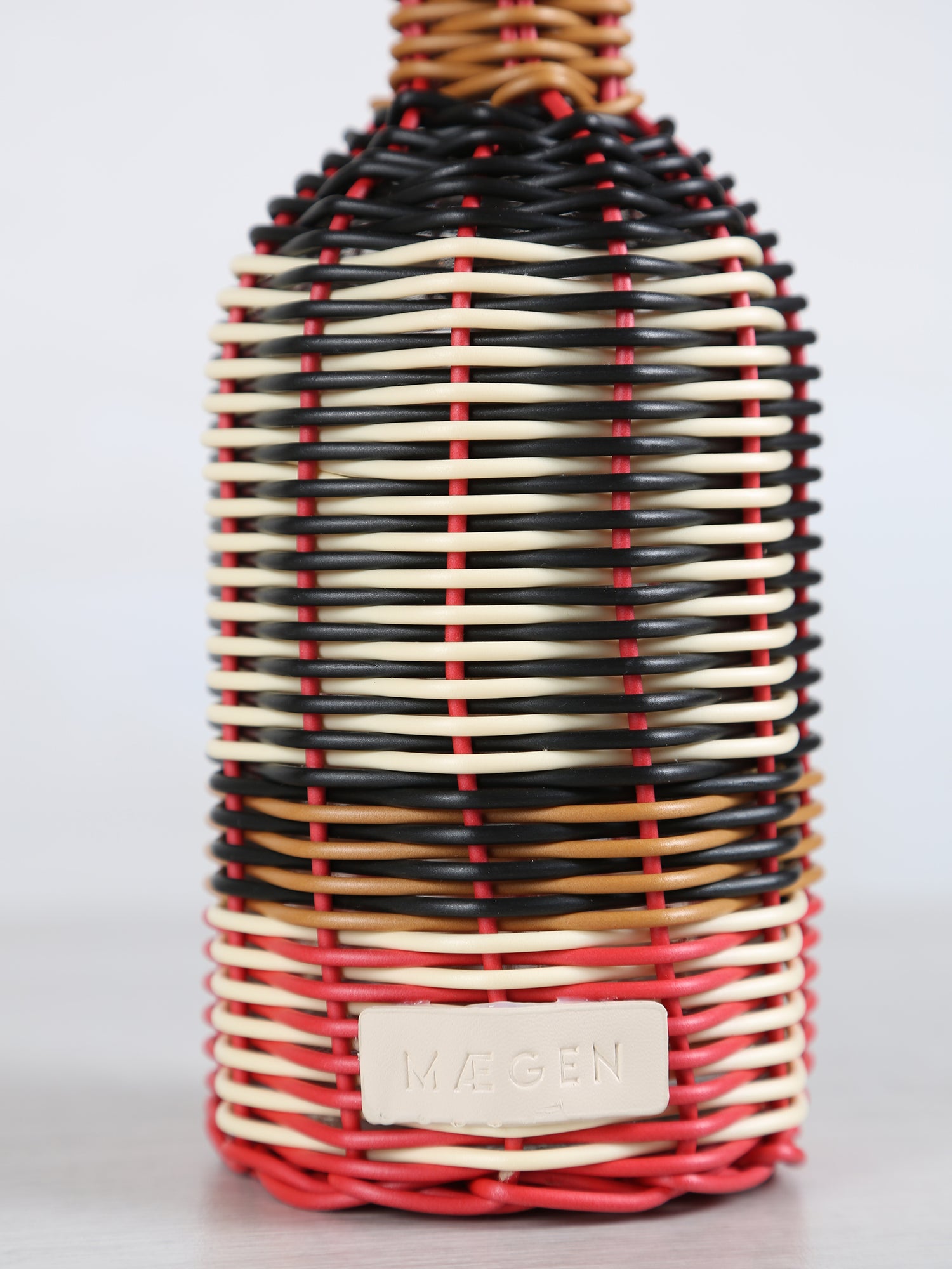 Woven Glass Oil Pourer - Black, Cream