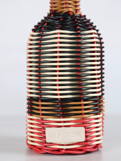 Woven Glass Oil Pourer - Black, Cream