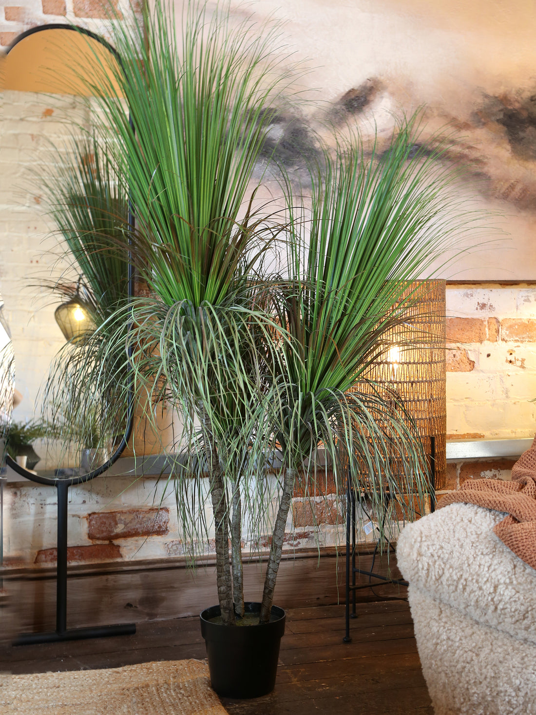 Faux Dense Grass Plant