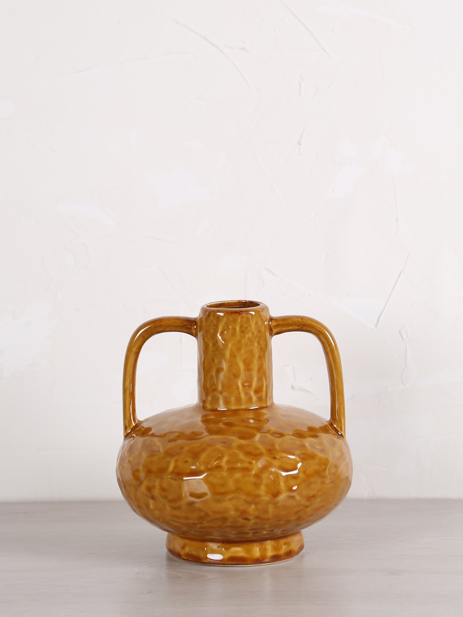 Ziro Ochre Yellow Ceramic Vase - 2 Sizes Available