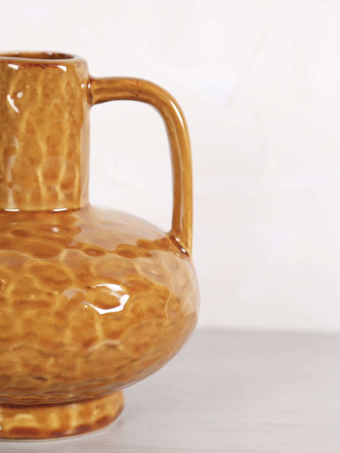 Ziro Ochre Yellow Ceramic Vase - 2 Sizes Available