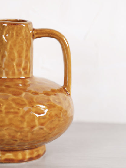 Ziro Ochre Yellow Ceramic Vase - 2 Sizes Available