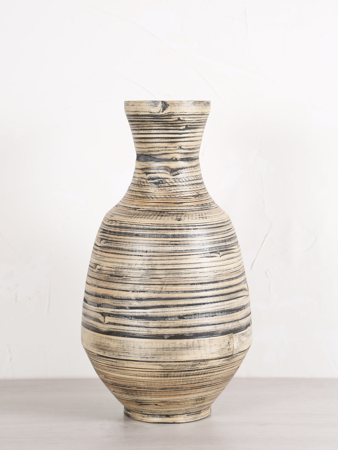 Tulua Vase bamboo - Grey, brown