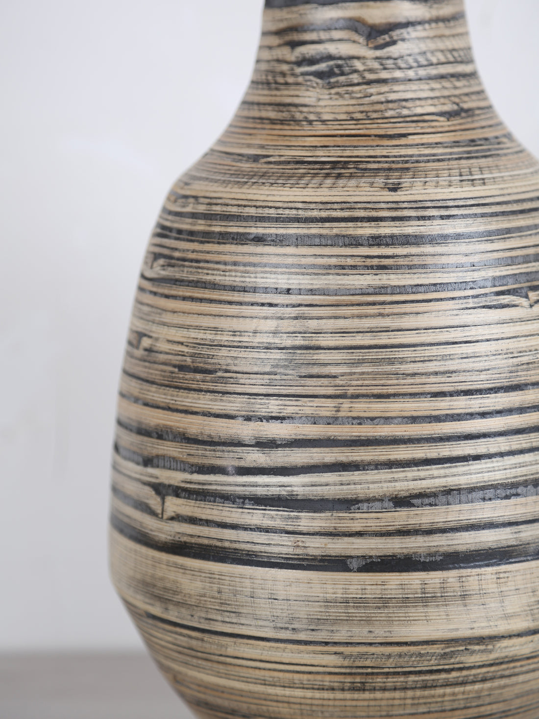 Tulua Vase bamboo - Grey, brown
