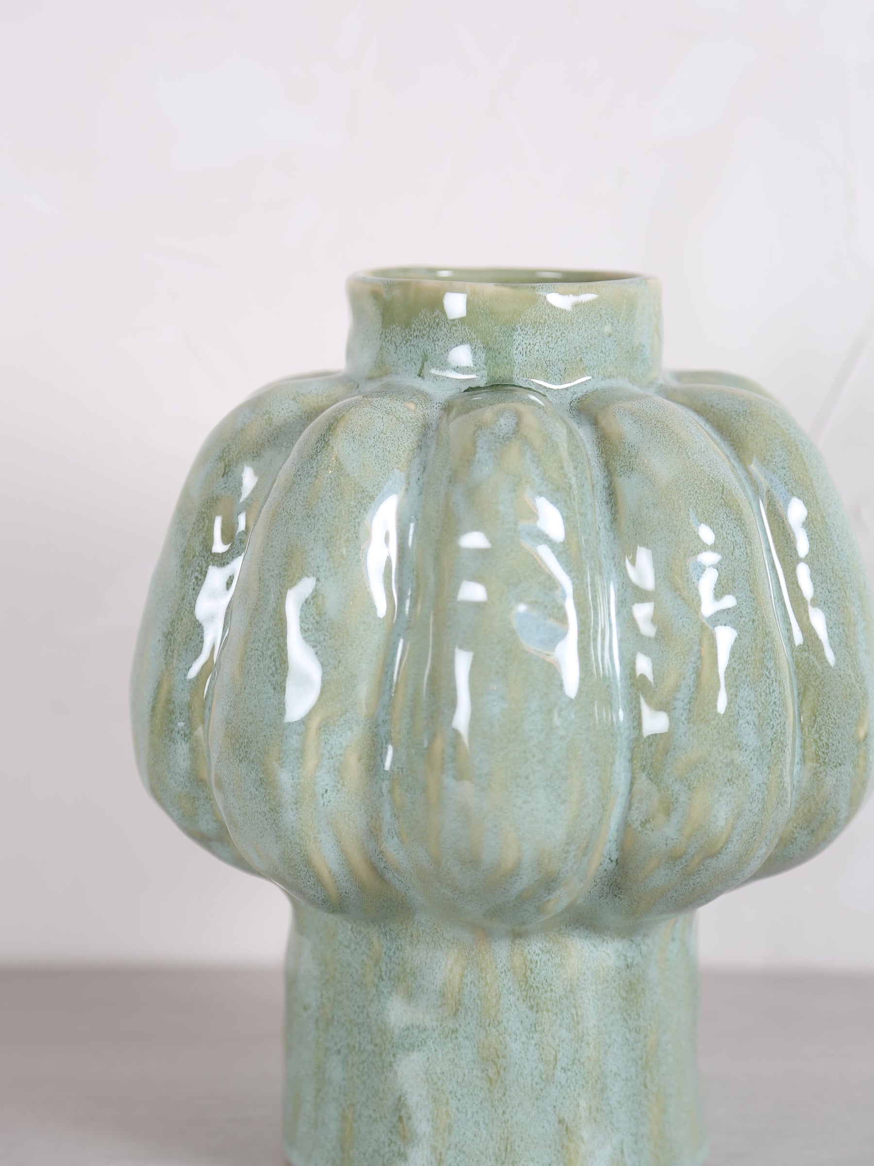 Alveri Mint Green Ceramic Vase - 2 Sizes Available