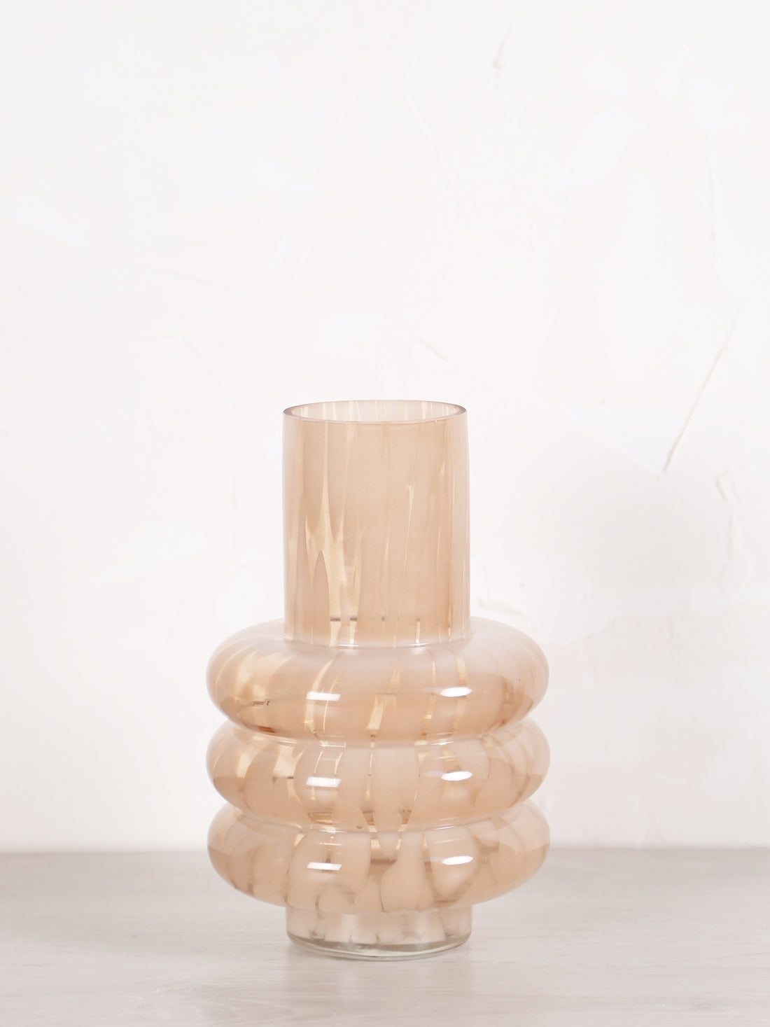 Ceccinae glass zoom in vase - light brown