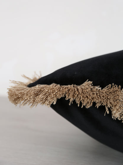 Elodie Woven Velvet Cushion - 4 Colours Available