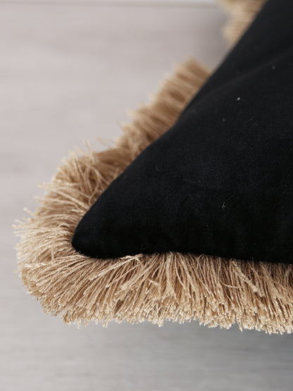 Elodie Woven Velvet Cushion - 4 Colours Available