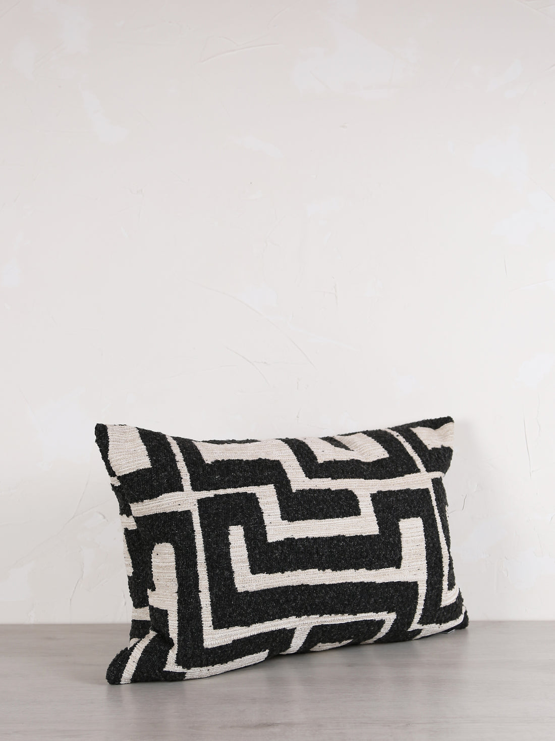 Zephyr Charcoal & Cream Cushion