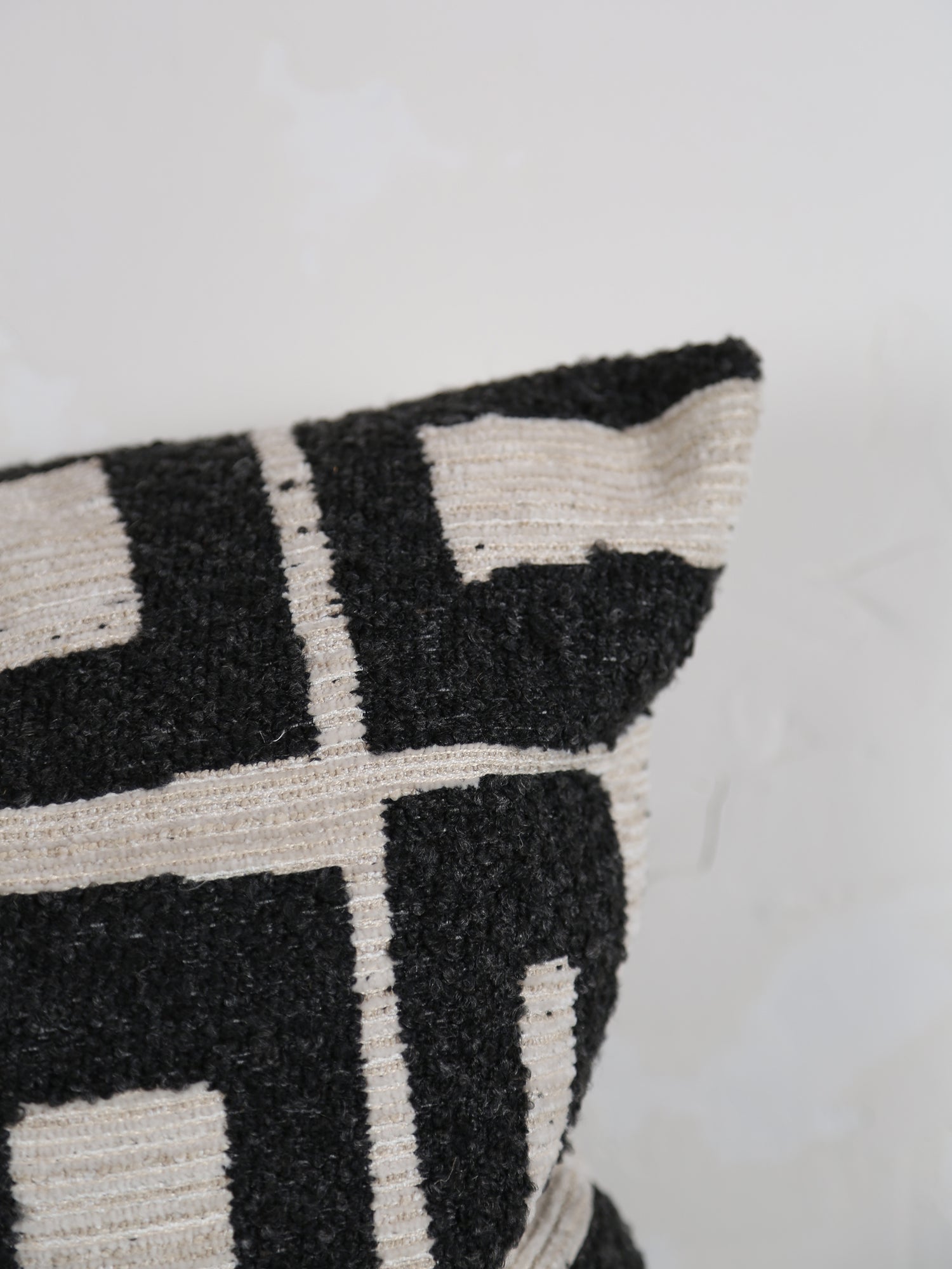 Zephyr Charcoal &amp; Cream Cushion