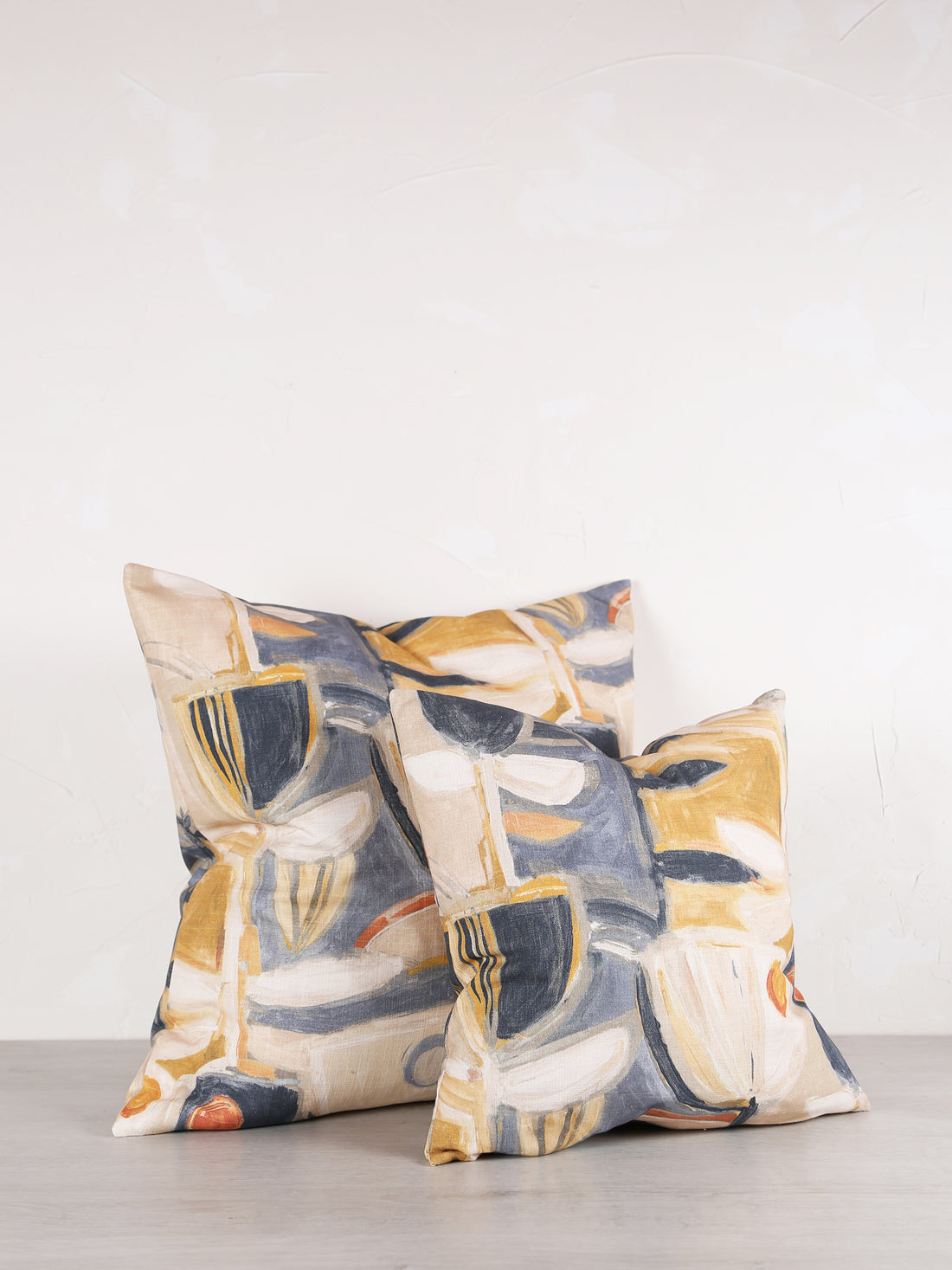 Finley Blue Printed Cushion - 2 Sizes Available