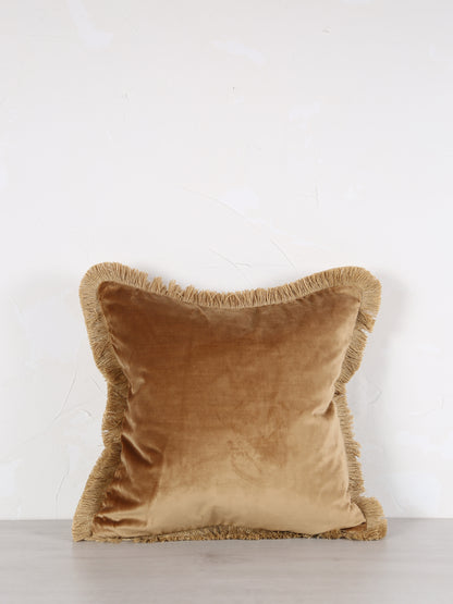 Elodie Woven Velvet Cushion - 4 Colours Available