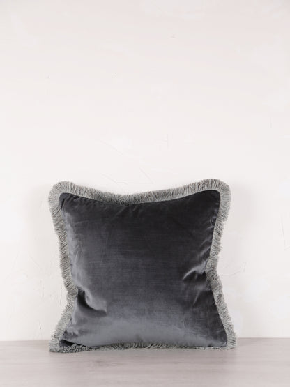 Elodie Woven Velvet Cushion - 4 Colours Available