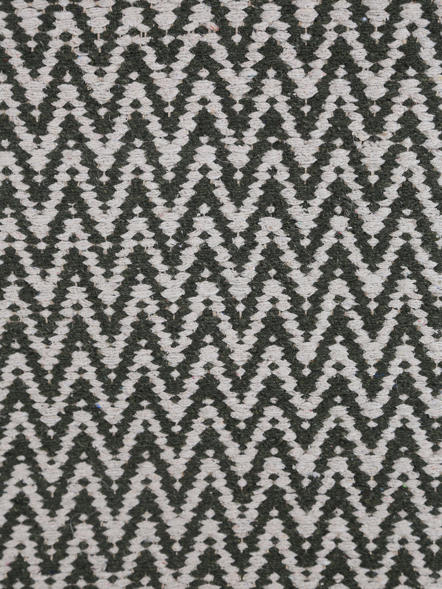 Small Indra Recycled Cotton, Jute Rug - Sage Green - Colour Options Available