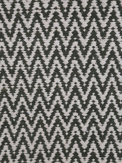 Small Indra Recycled Cotton, Jute Rug - Sage Green - Colour Options Available