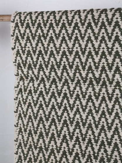 Small Indra Recycled Cotton, Jute Rug - Sage Green - Colour Options Available