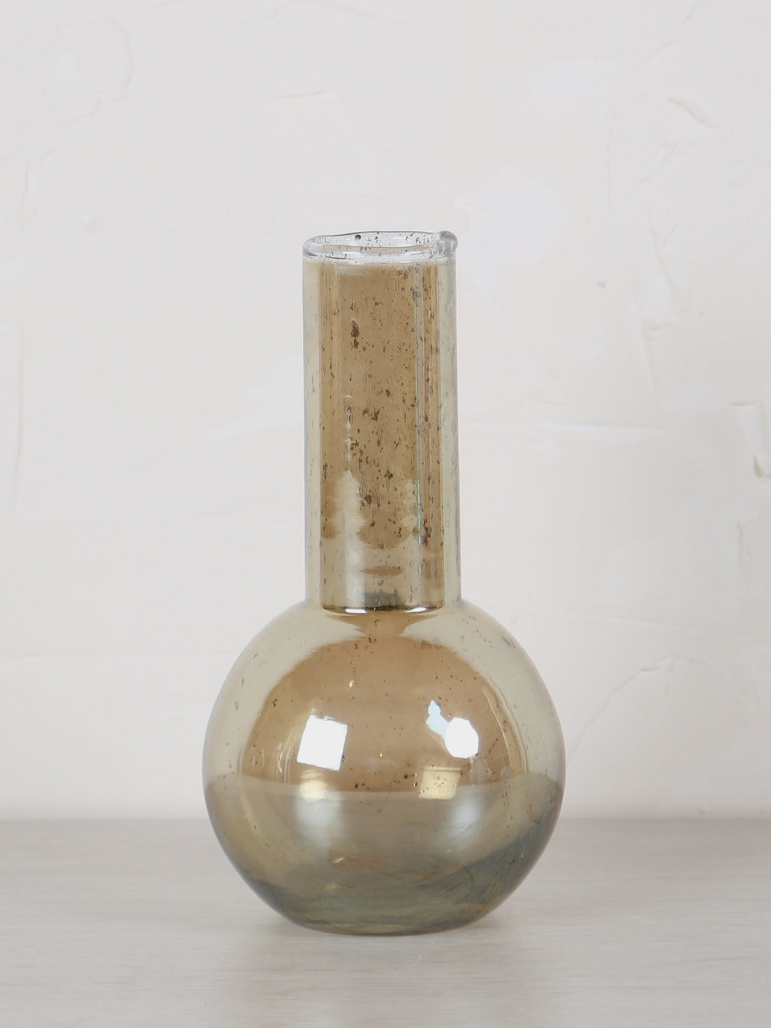 Dapoli Amber Glass Stone Vase