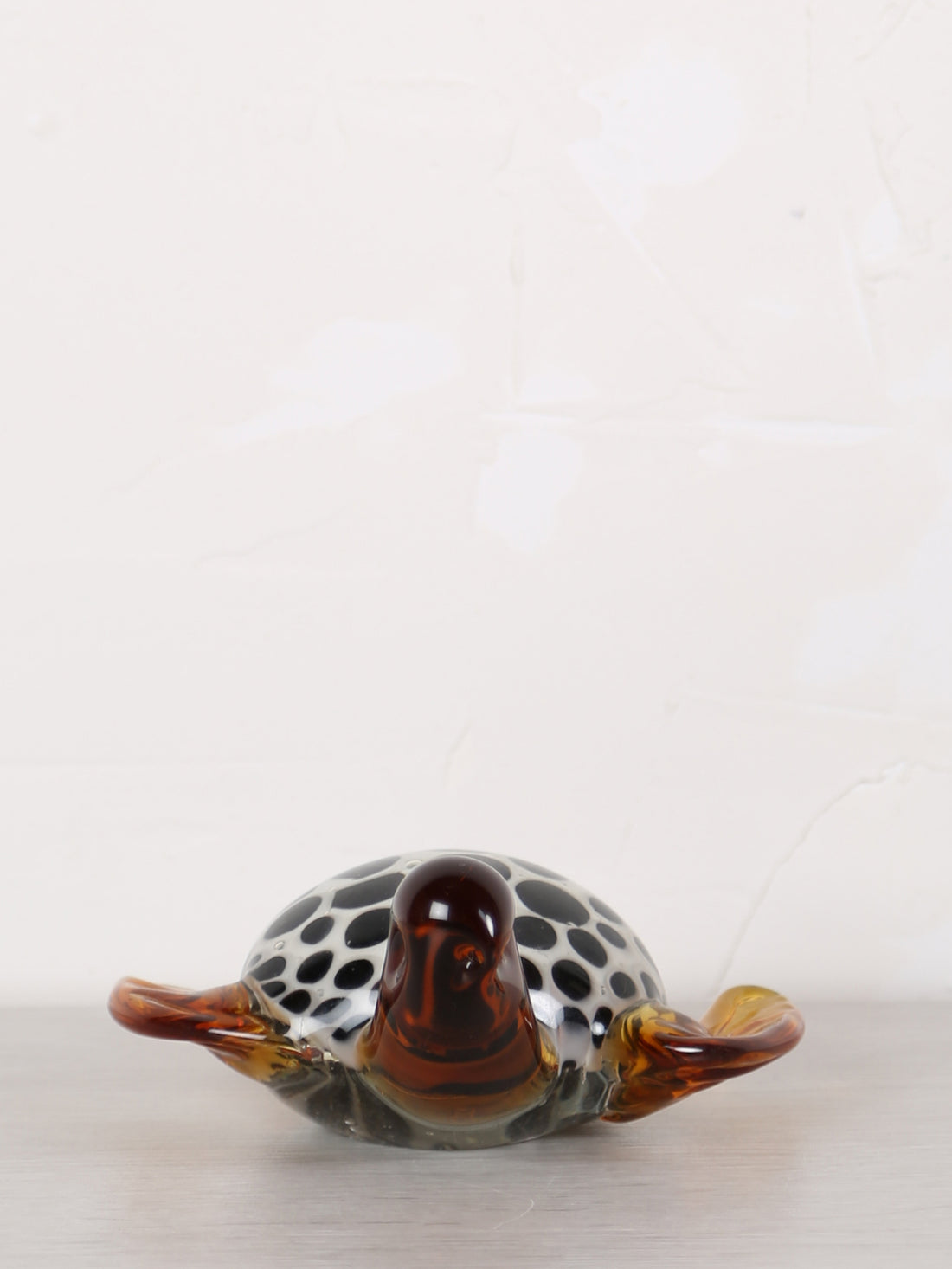 Amber Glass Turtle Ornament