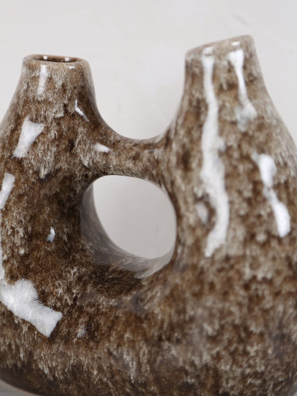 Katha Ceramic Vase - Brown
