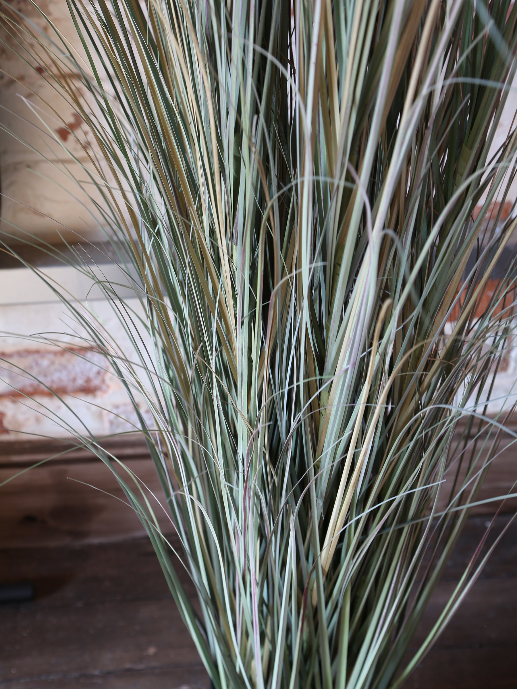 Large Faux Green Botanical Grass - Potted Plant