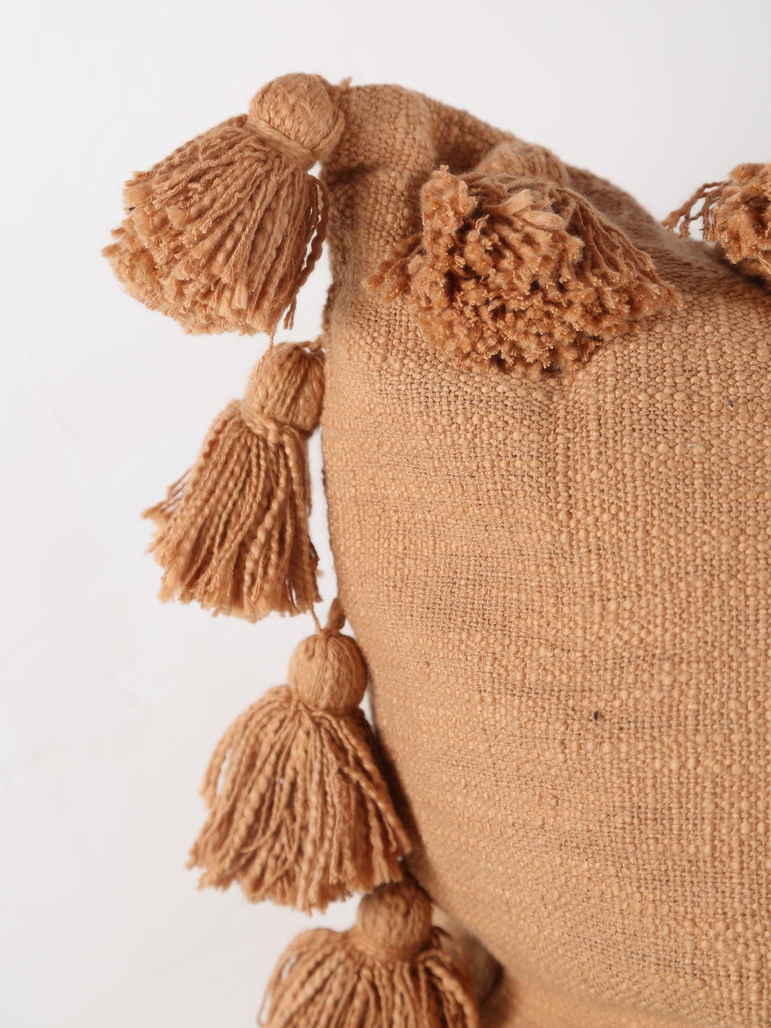 Brown Sugar Cushion With Tassels