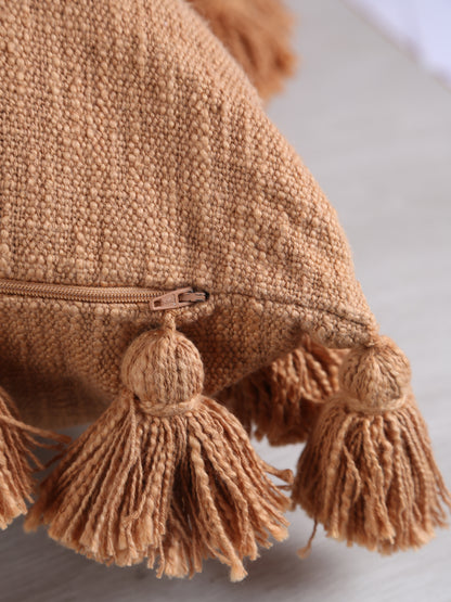 Brown Sugar Cushion With Tassels