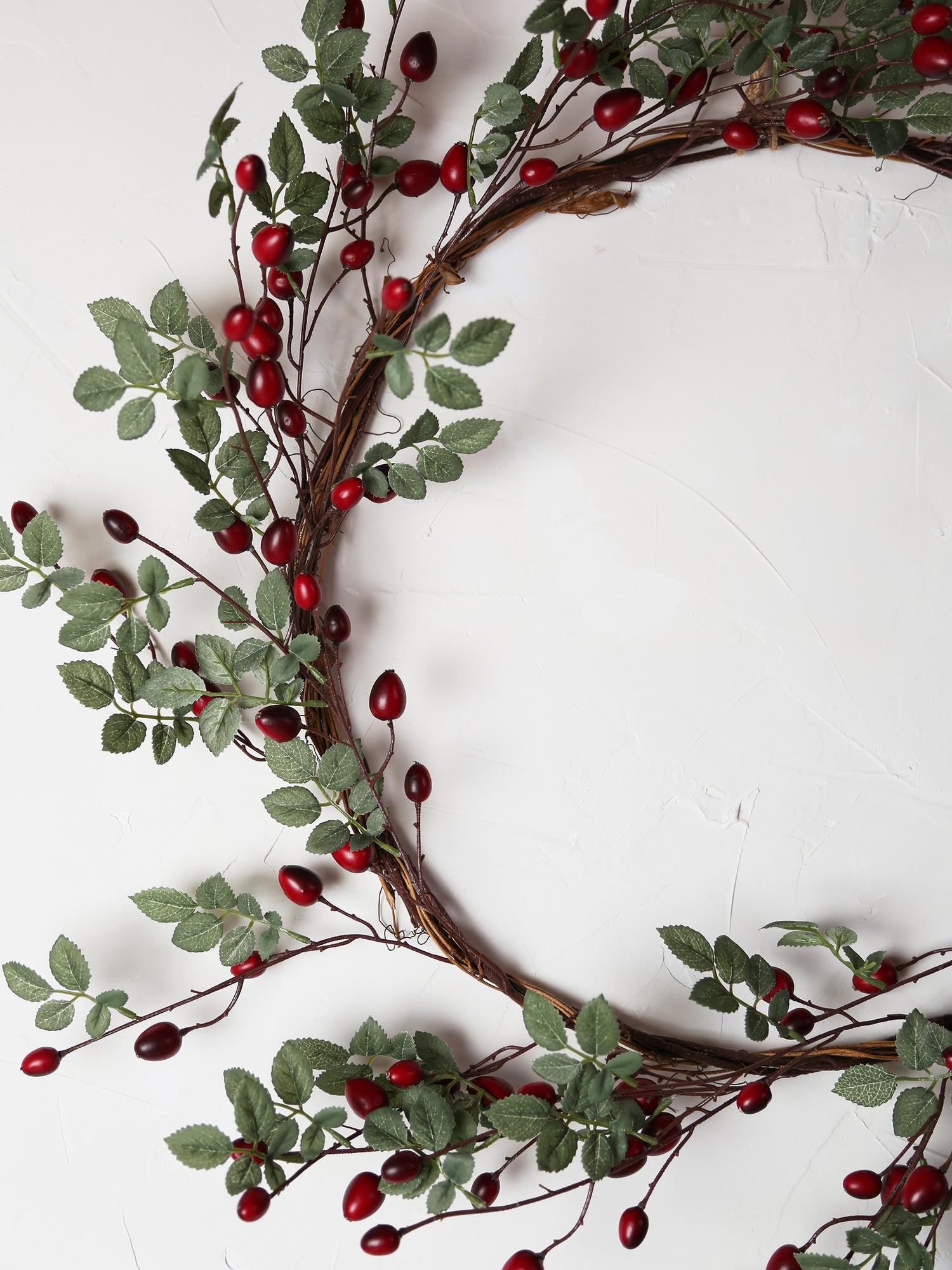 Faux Rose Hip berry Wreath