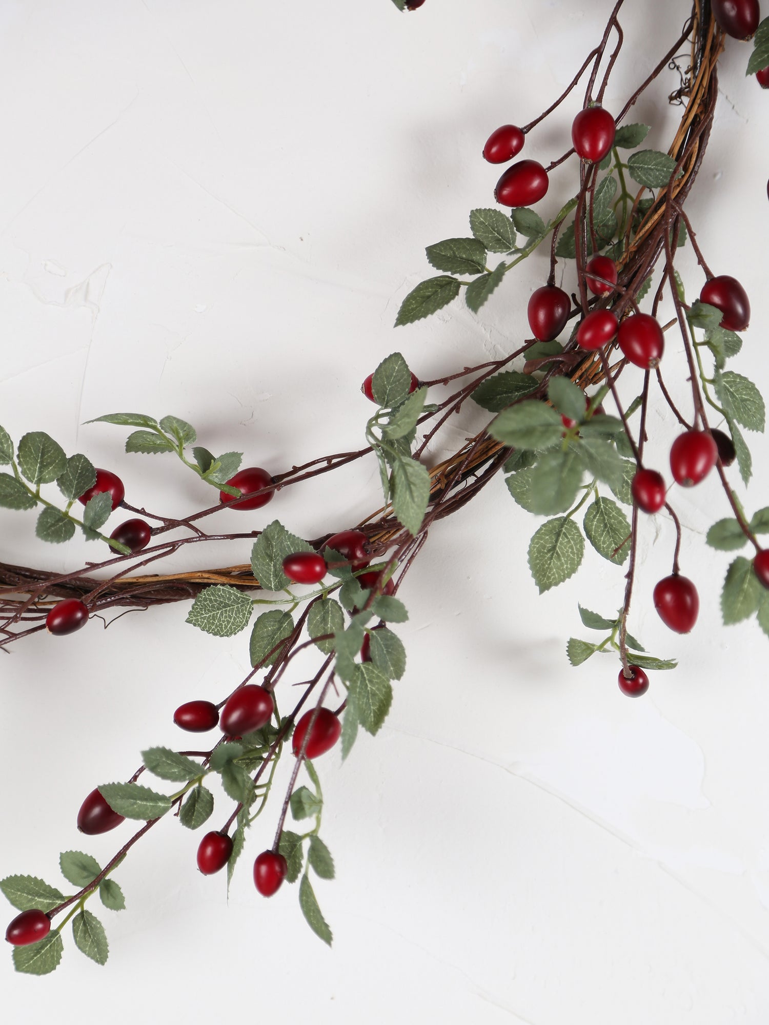 Faux Rose Hip berry Wreath