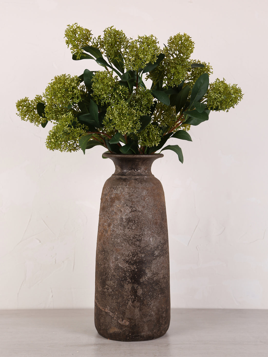 Faux Green Skimmia Spray