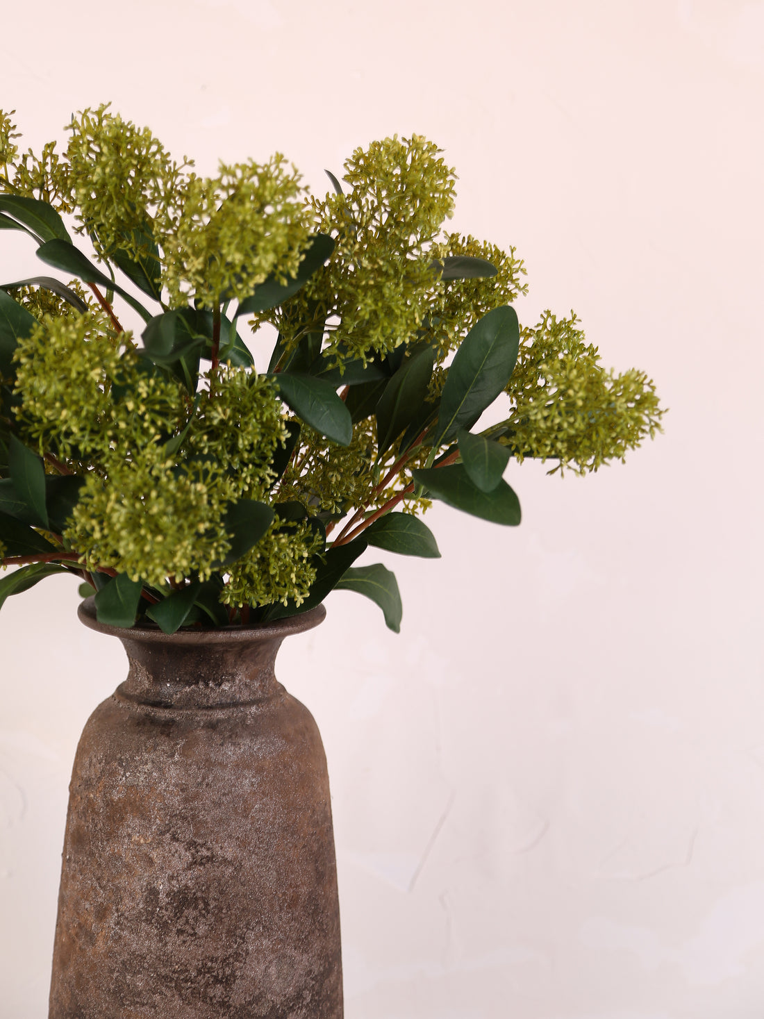 Faux Green Skimmia Spray