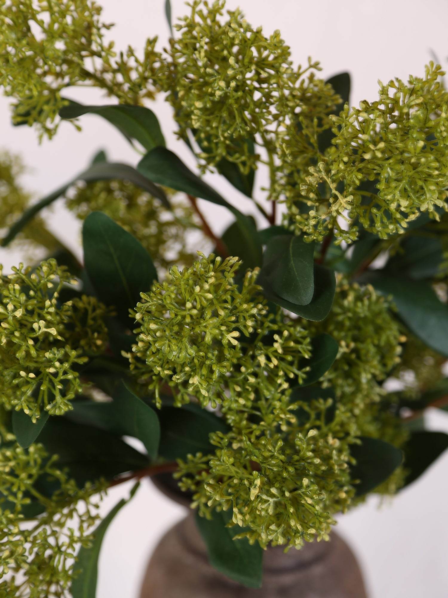 Faux Green Skimmia Spray