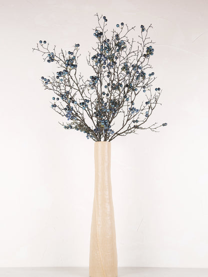 Faux Blue Berries Stem