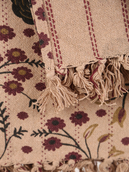 Eydis throw - Recycled Cotton - Warm Multi