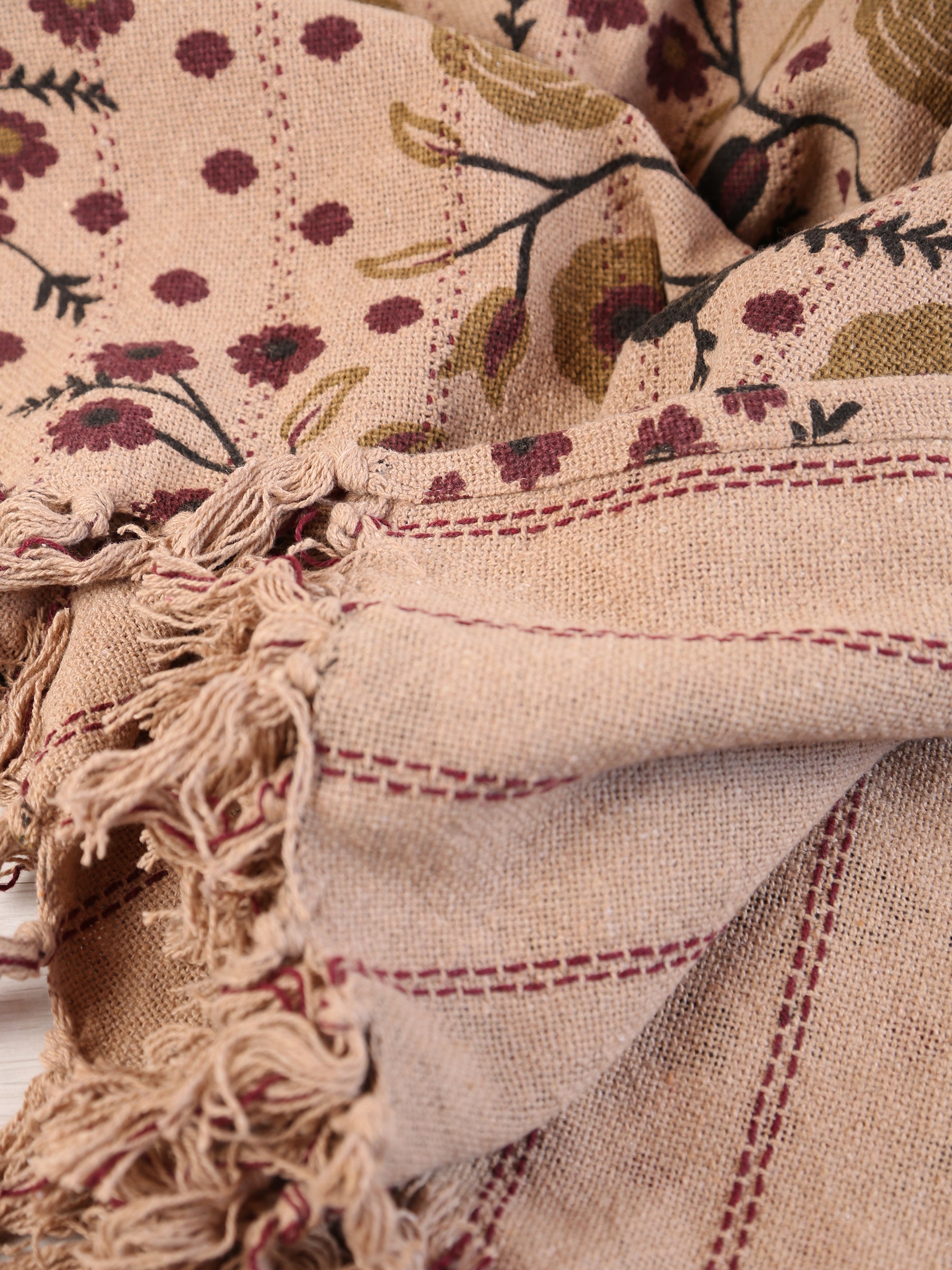 Eydis throw - Recycled Cotton - Warm Multi