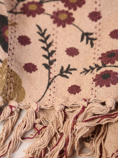 Eydis throw - Recycled Cotton - Warm Multi