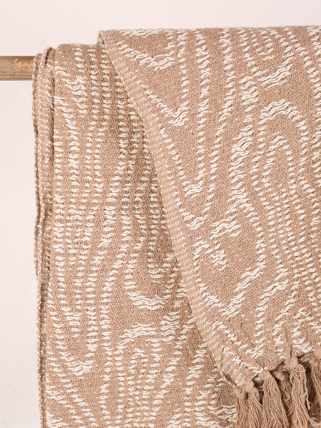 Okapi throw - Recycled Cotton - Warm Beige