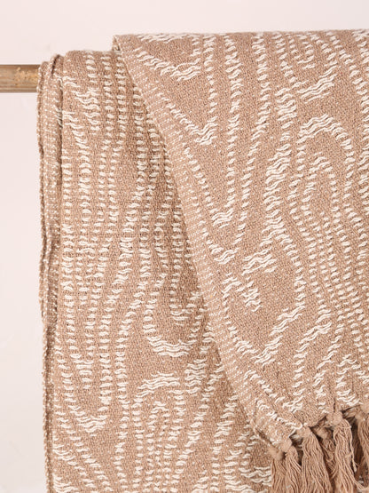 Okapi throw - Recycled Cotton - Warm Beige