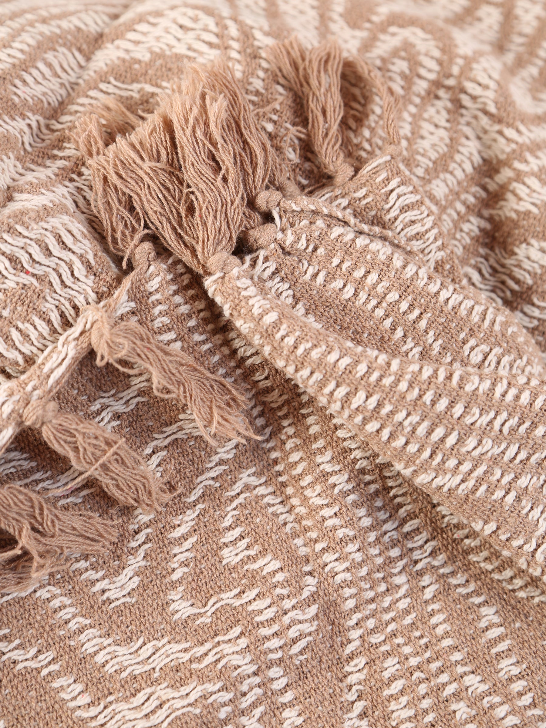 Okapi throw - Recycled Cotton - Warm Beige