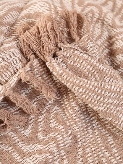 Okapi throw - Recycled Cotton - Warm Beige