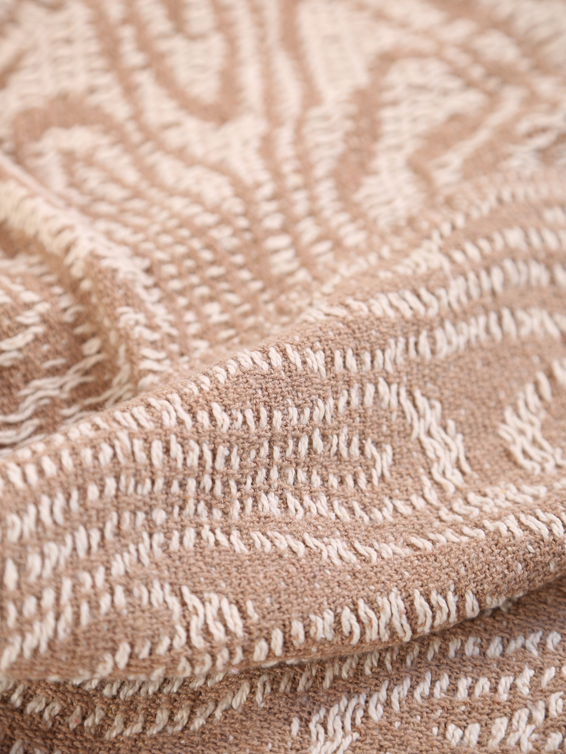 Okapi throw - Recycled Cotton - Warm Beige