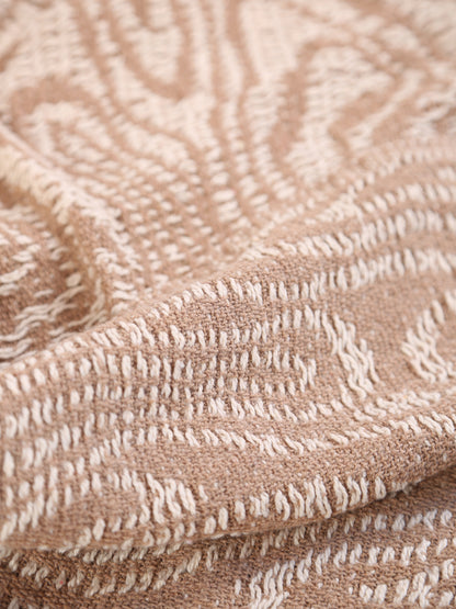 Okapi throw - Recycled Cotton - Warm Beige